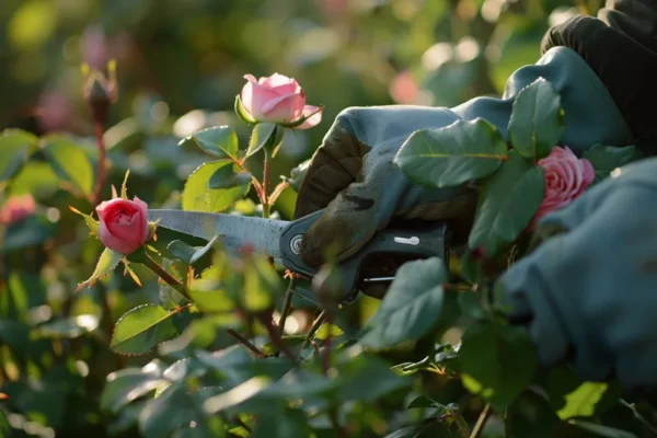 como podar un rosal