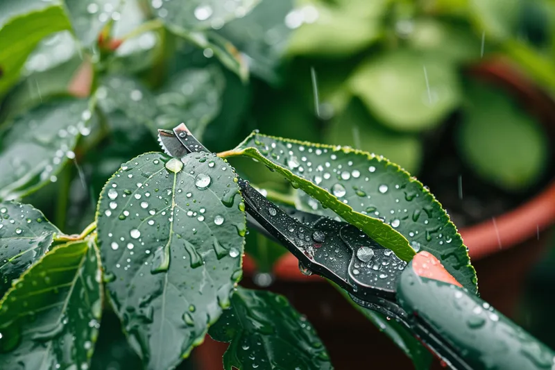 es malo podar con lluvia